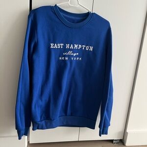East Hampton royal blue sweatshirt!!